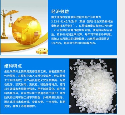 柔性防風(fēng)抑塵網(wǎng)在煤炭儲運中的重要作用